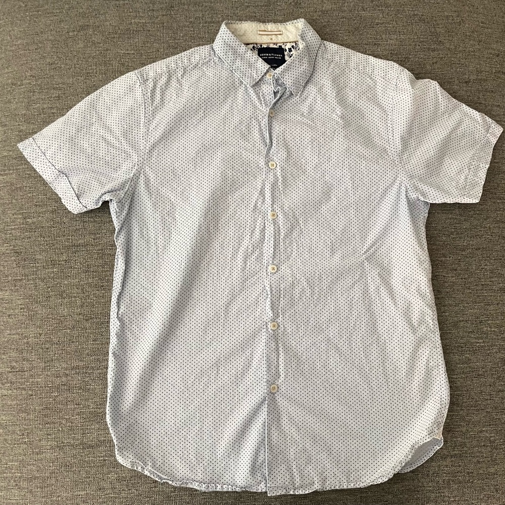 Denim & Flower Light Blue Casual Shirt